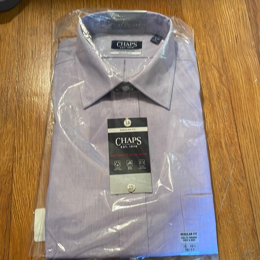 Chaps long sleeve button down NWT 16-16.5 x 36/37